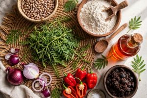 Ingredients used in traditional Yoruba dishes